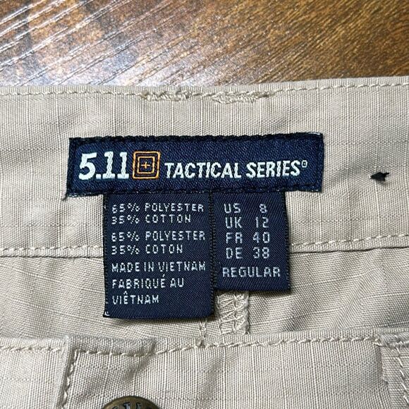 5.11 Tactical Taclite Pro Ripstop Pants Womens 8 Tan 64360 Utility Workwear - Picture 7 of 9